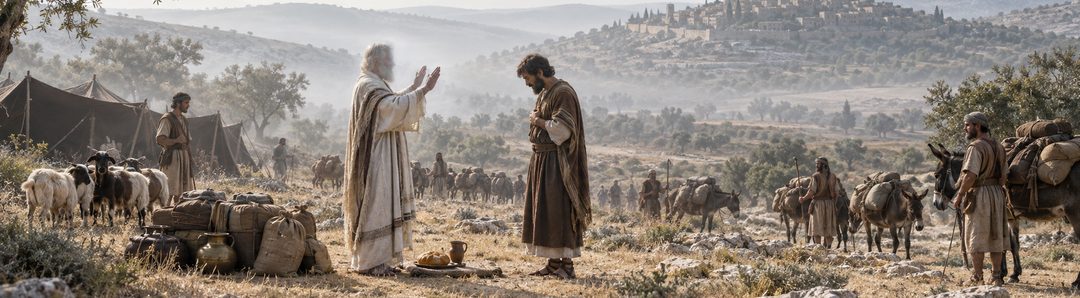 Illustratie bij: Melchizedek als verschijning van Christus.