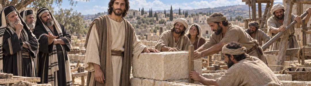 Illustratie bij: Christus als kostbare hoeksteen in Sion.