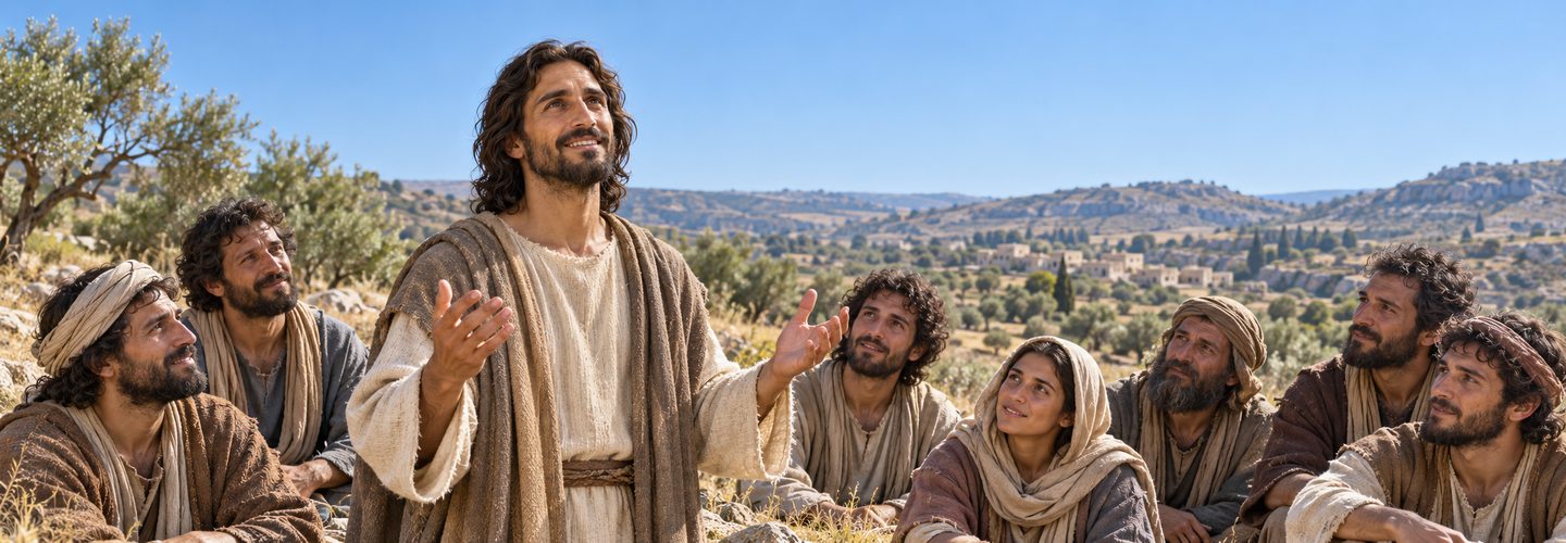 Illustratie bij: Jezus verheugt Zich over openbaring aan eenvoudigen.