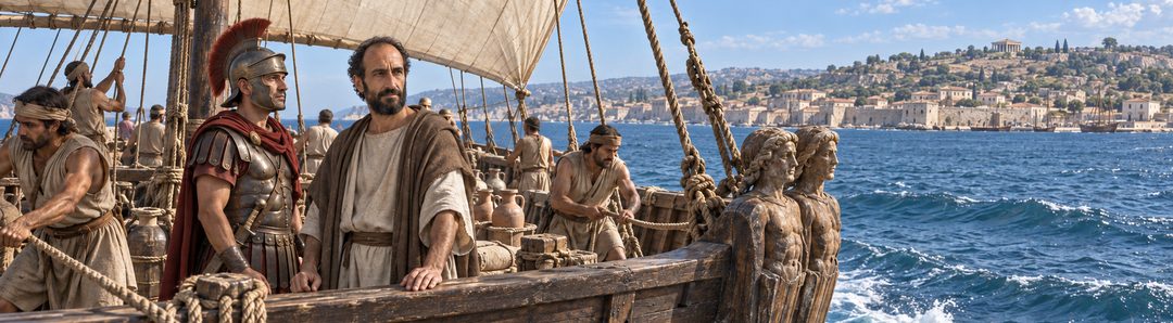 Illustratie bij: De Alexandrijnse reis van Malta naar Italië.