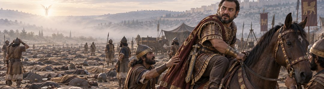 Illustratie bij: Het Assyrische leger wordt in één nacht verslagen.