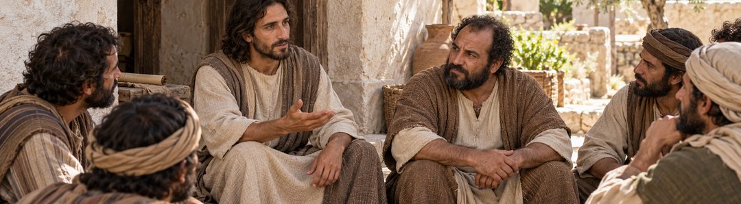 Illustratie bij: Jezus onderwijst de discipelen over binden en ontbinden.