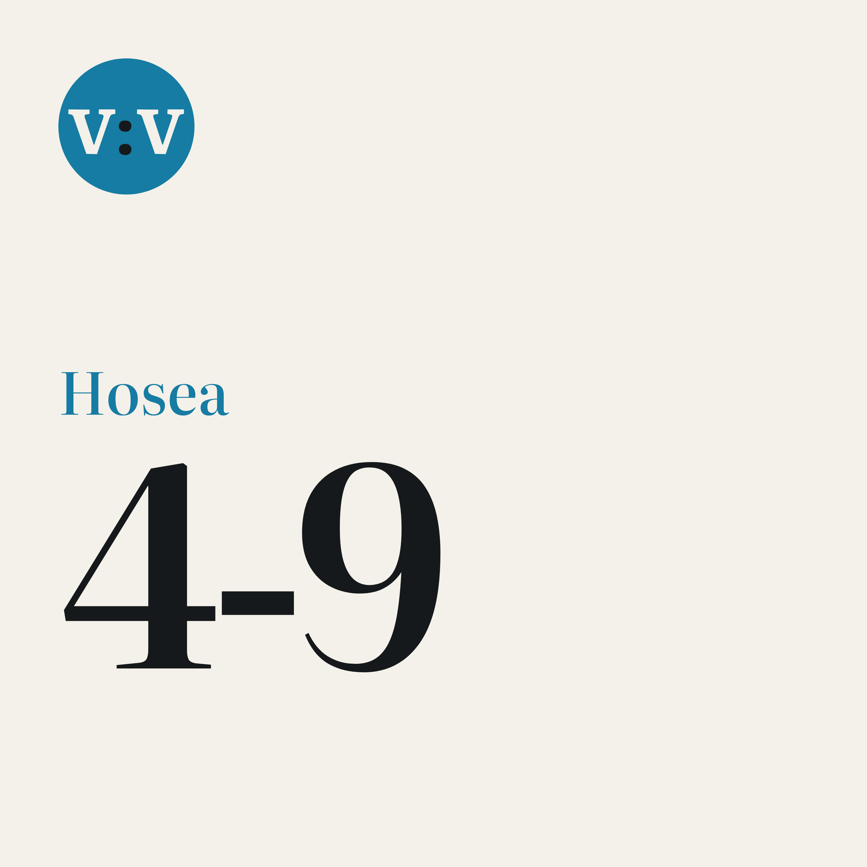 Hosea 4‑9