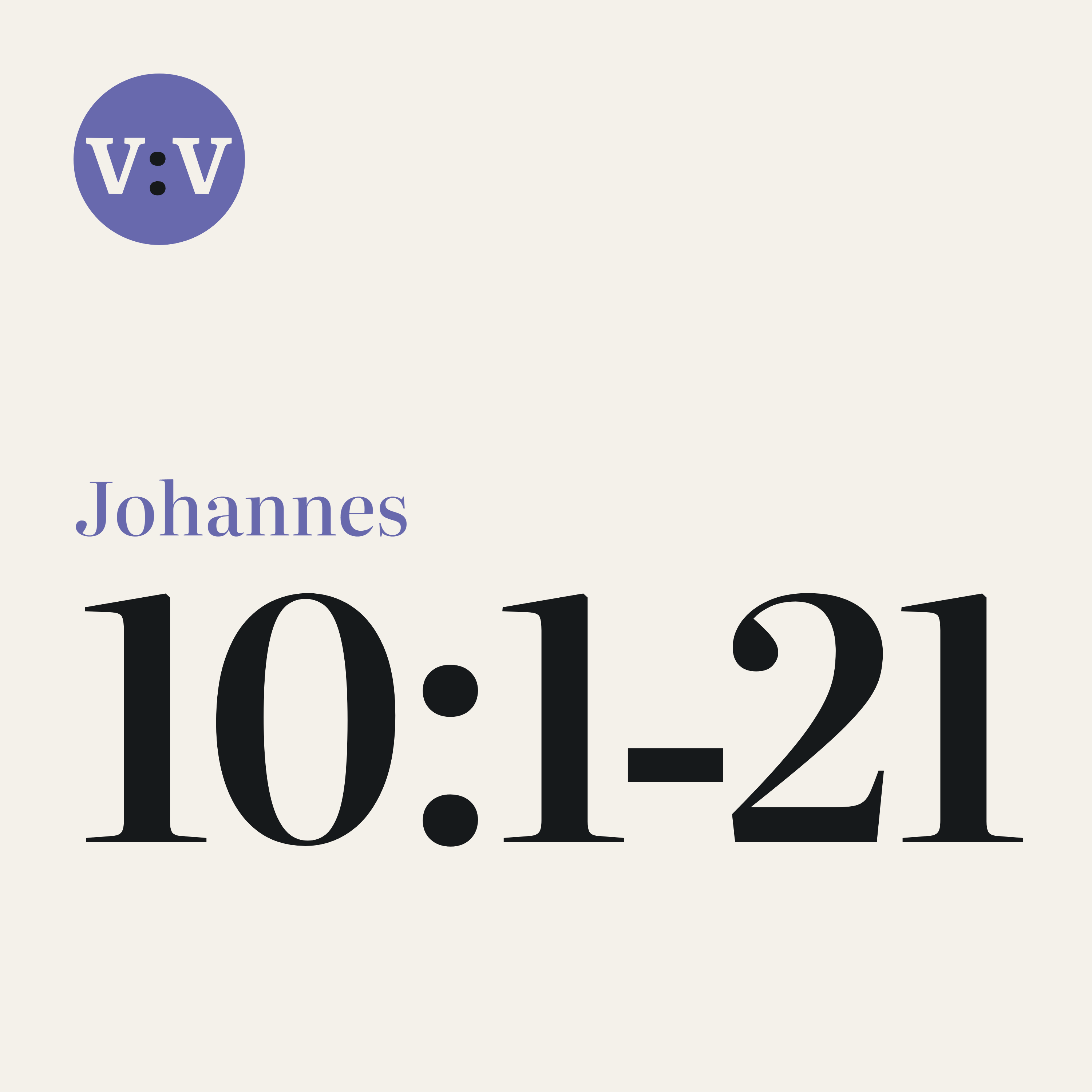 Johannes 10:1‑21