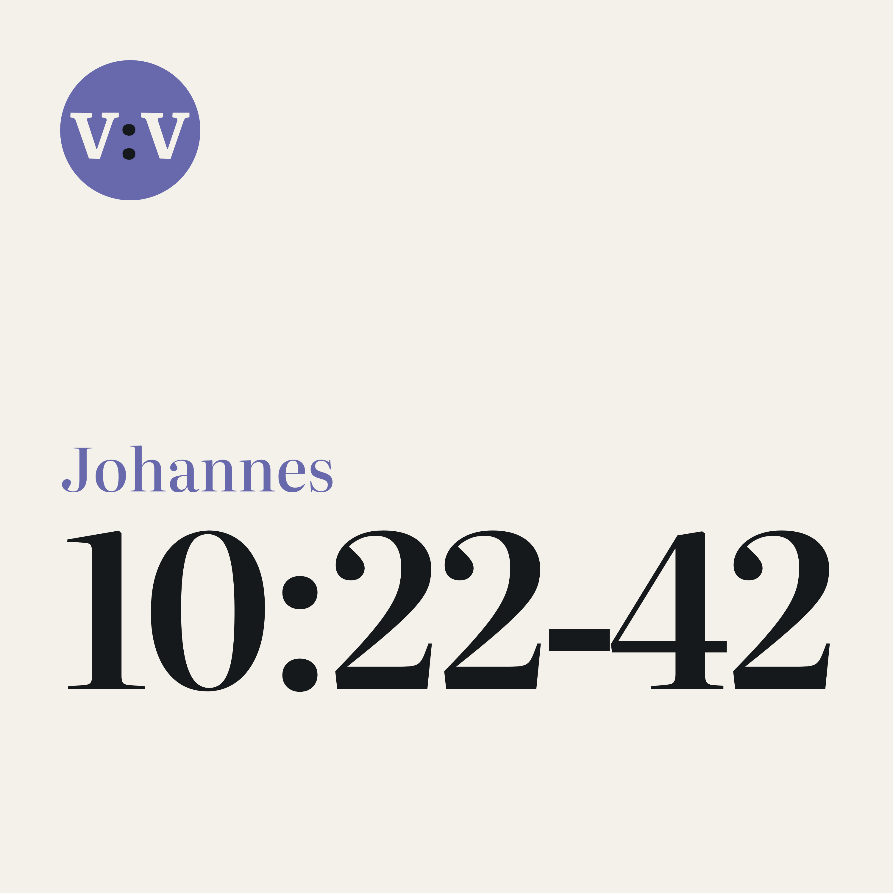 Johannes 10:22‑42