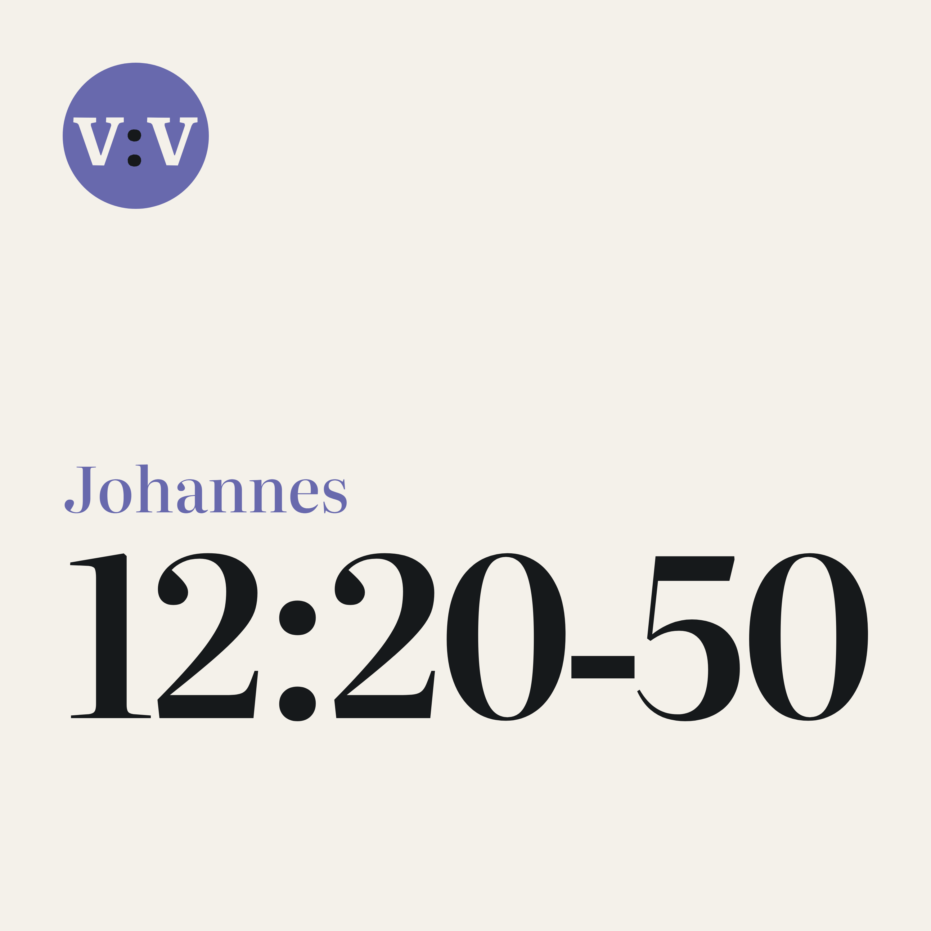 Johannes 12:20‑50