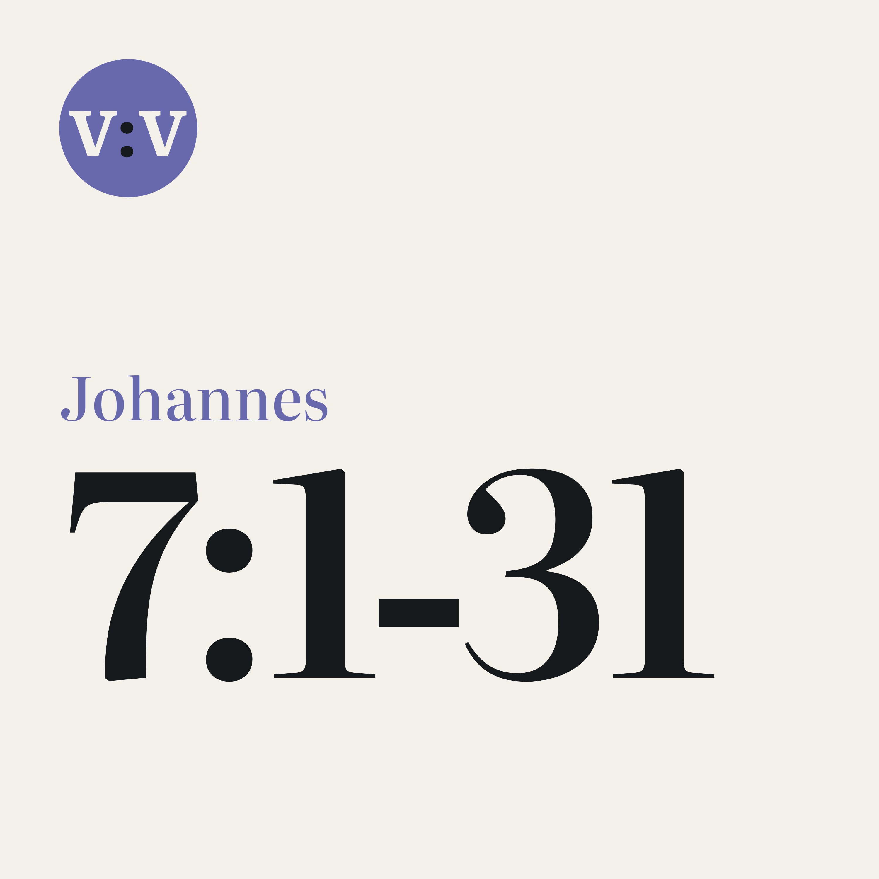 Johannes 7:1‑31