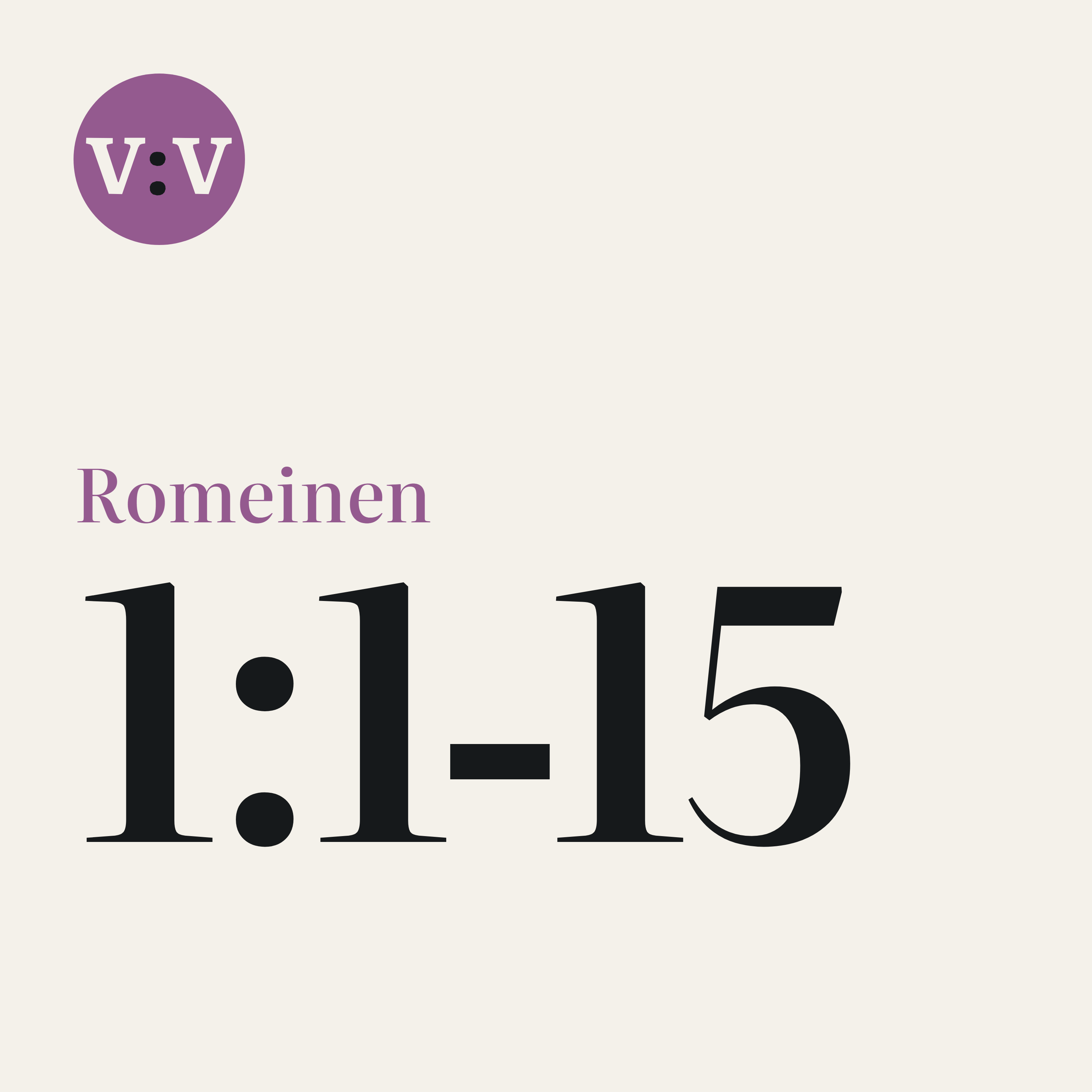 Romeinen 1:1‑15